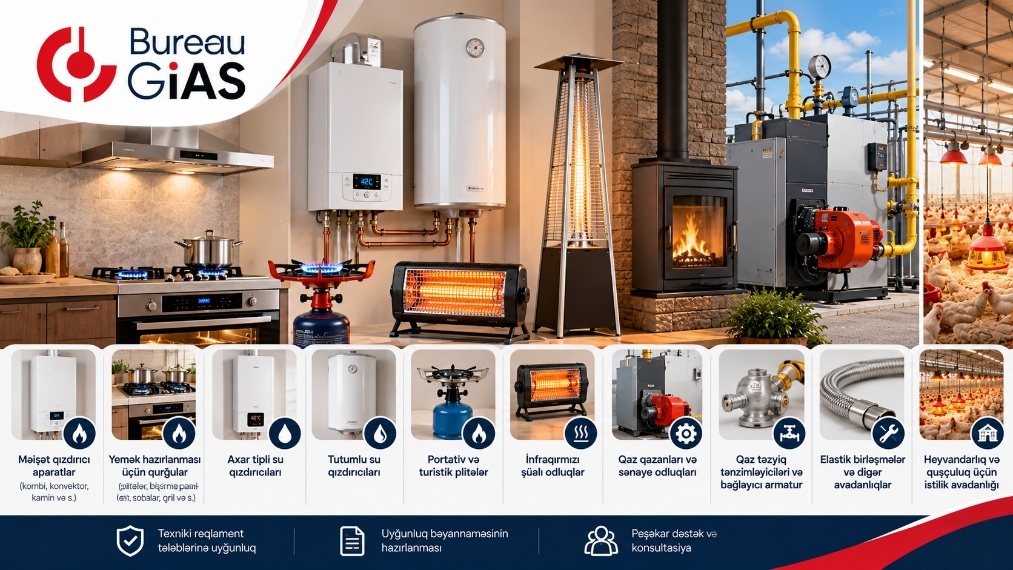 Gas-fired installations and appliances